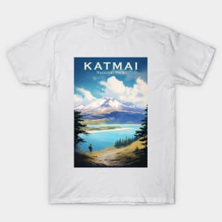 Katmai National Park Travel Poster T-Shirt